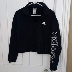 Adidas L Black Quarter-Zip Pullover